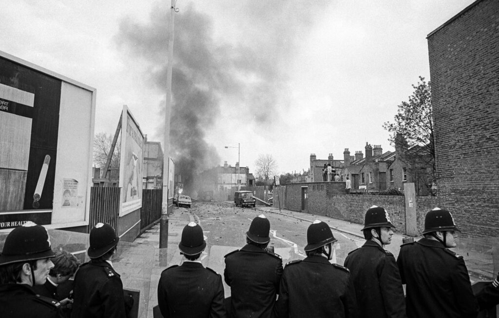 The police line on Railton Rd